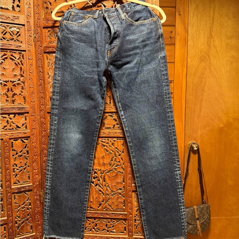 Moussy Dark Blue Straight Jeans